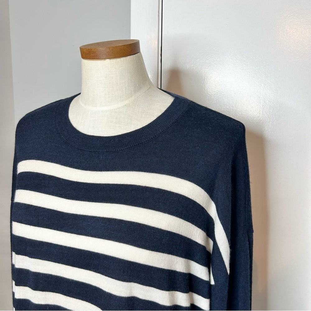 Pendleton % Merino Wool Nautical Striped Crewneck… - image 2